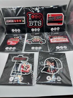 Exclusive BTS Arirang Tour New York Pop Up Embroidery Patch Clip Pin - Jung Kook